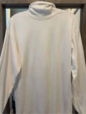 Woolrich Cream Knit Shirt with Navy and Gold Label